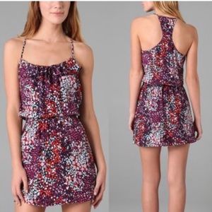 Parker Silk Racerback Mini Dress - size Small